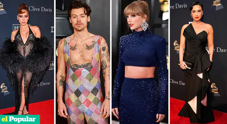 Artistas se lucieron en la Alfombra roja de los Grammy 2023.