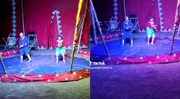 Chilindrina huachana  hace show en un circo y es troleada en TikTok