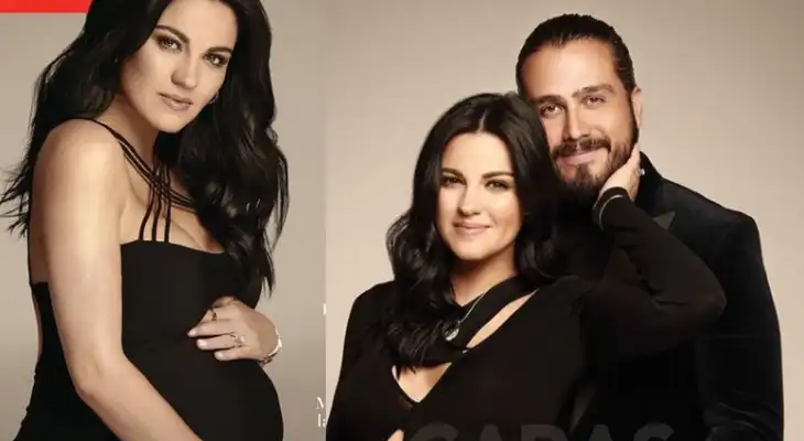 Maite Perroni y su esposo.