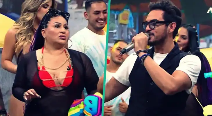Paloma de la Guaracha coquetea con imitador de Ricardo Arjona en pleno programa de JB