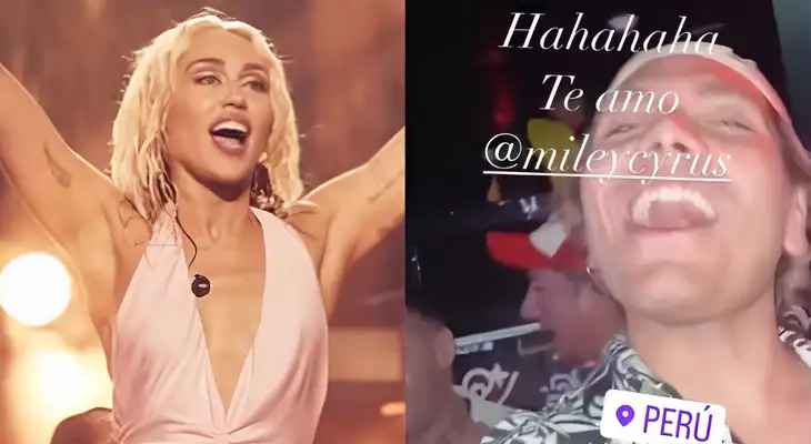 Miley Cyrus es un éxito en nuestro país