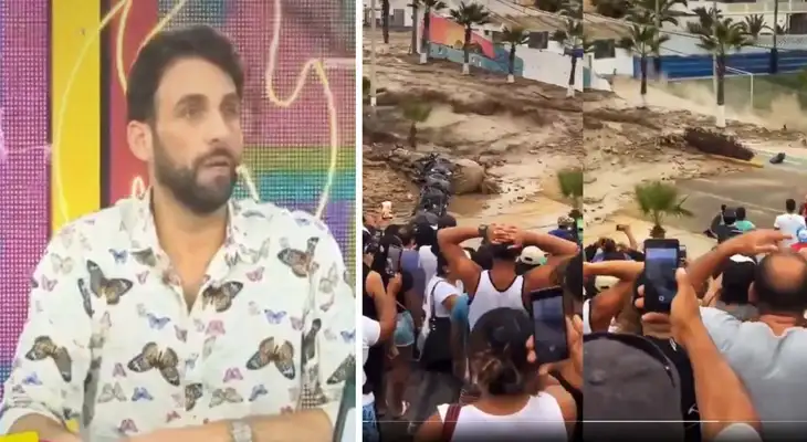 Rodrigo González quedó sorprendido con el paso del huaico en Punta Hermosa. Rodrigo González quedó sorprendido con el paso del huaico en Punta Hermosa.