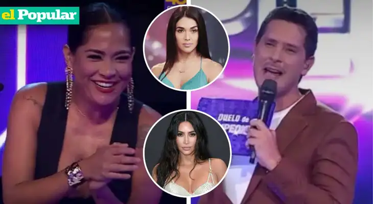Katia Palma se vacila tras halagos de Cristian Rivero en Duelo de Campeones. Katia Palma se vacila tras halagos de Cristian Rivero en Duelo de Campeones.