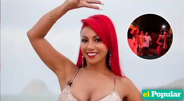 Deysi Araujo protagonizó bochornoso momento durante evento al tirarle gaseosa a su ex