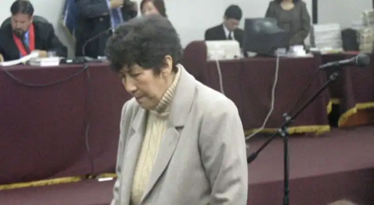 Dictan prisión contra Martha Huatay por el atentado a la calle Tarata