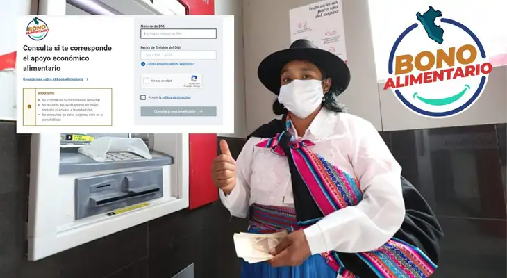 El Bono Alimentario consiste en el pago de 270 nuevos soles de manera única a las personas en situación de pobreza y pobreza extrema.