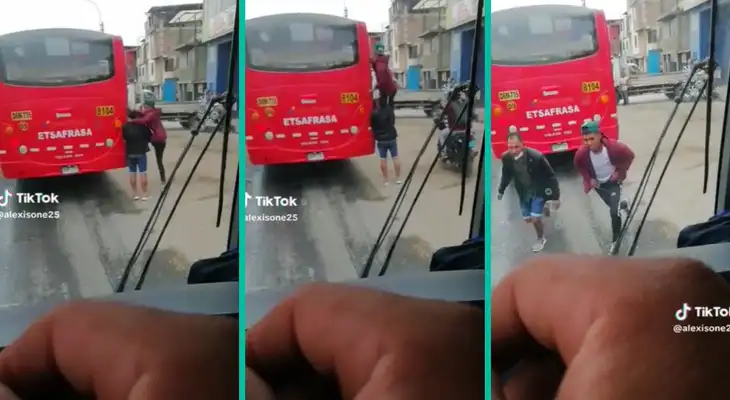 Delincuentes son captados haciendo peculiar táctica para robar celulares: “No hay que confiarse”