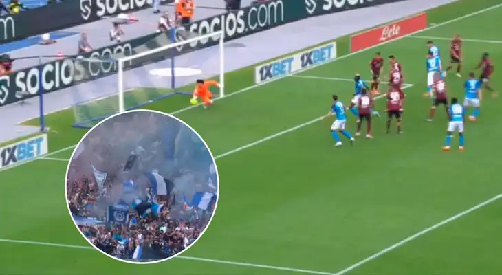 Napoli, virtual campeón de Italia: Mathías Olivera pone el 1-0 y lo festeja todo Nápoles tras 33 años