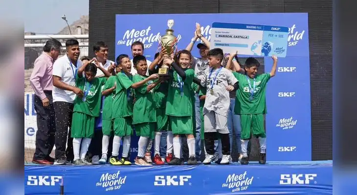 Alegría y festejo por el título logrado  por el Mariscal Castilla.