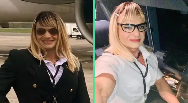 La pilota se mostró emocionada al realizar el vuelo con su nueva identidad. La pilota se mostró emocionada al realizar el vuelo con su nueva identidad.