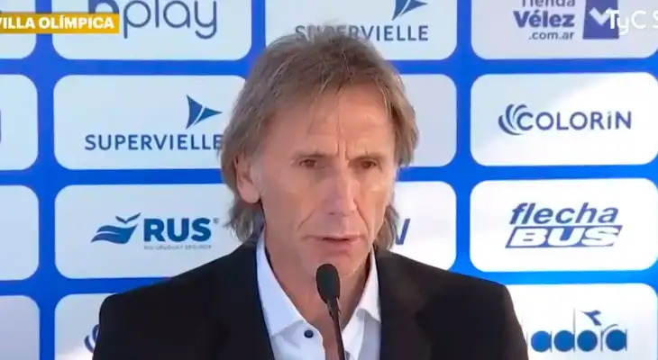 Ricardo Gareca se despidió de Vélez Sarsfield en conferencia.