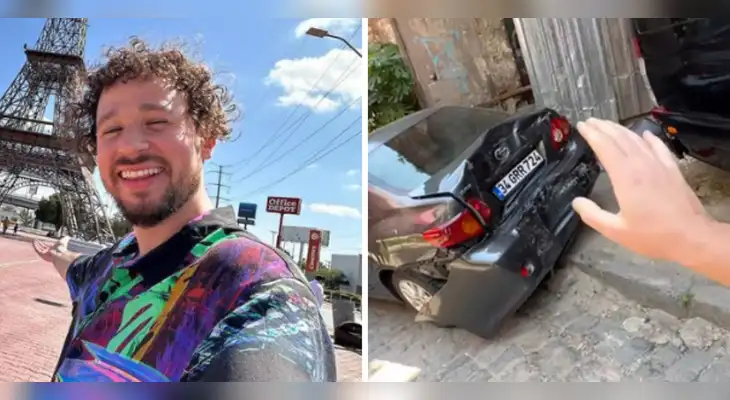 Luisito Comunica sufrió accidente automovilístico en Turquía. Luisito Comunica sufrió accidente automovilístico en Turquía.