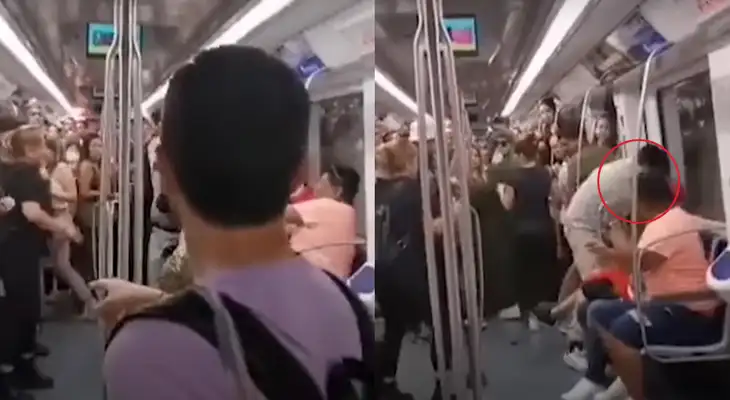 Imágenes del ataque contra mujer trans en metro de Barcelona generó diversas reacciones en las redes sociales. Imágenes del ataque contra mujer trans en metro de Barcelona generó diversas reacciones en las redes sociales.