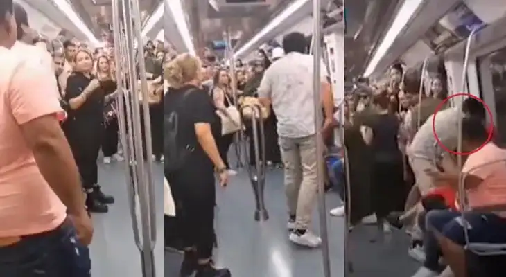 Imágenes del ataque contra mujer trans en metro de Barcelona generó diversas reacciones en las redes sociales durante las últimas horas. Imágenes del ataque contra mujer trans en metro de Barcelona generó diversas reacciones en las redes sociales durante las últimas horas.