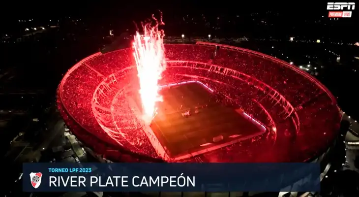 River Plate gana el torneo argentino con 52 puntos en la tabla de posiciones. River Plate gana el torneo argentino con 52 puntos en la tabla de posiciones.