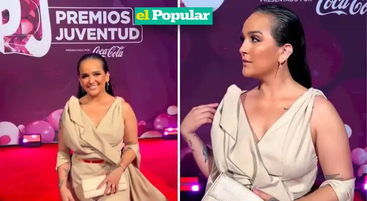 Daniela Darcourt sorprendió con su look en los Premios Juventud 2023.