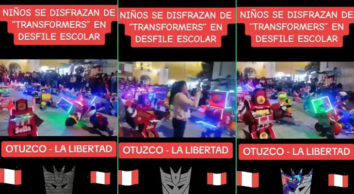 El desfile escolar fue rápidamente viral en TikTok. El desfile escolar fue rápidamente viral en TikTok.