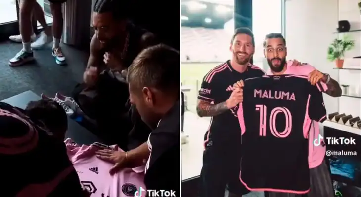 El pedido especial de Lionel Messi a Maluma al regalarle su camiseta firmada del Inter de Miami El pedido especial de Lionel Messi a Maluma al regalarle su camiseta firmada del Inter de Miami