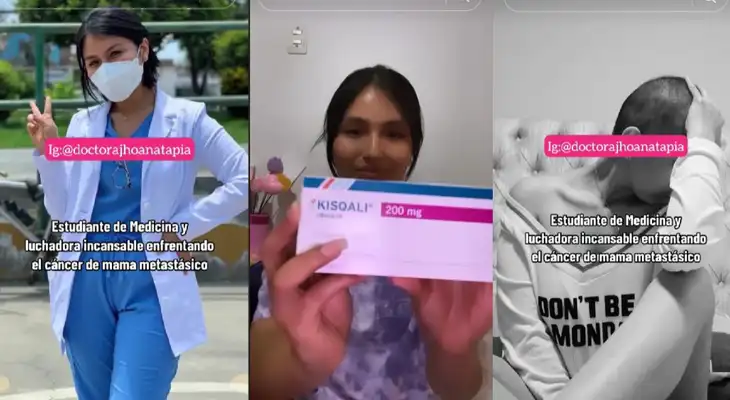 Joven estudiante de Medicina que lucha contra el cáncer.