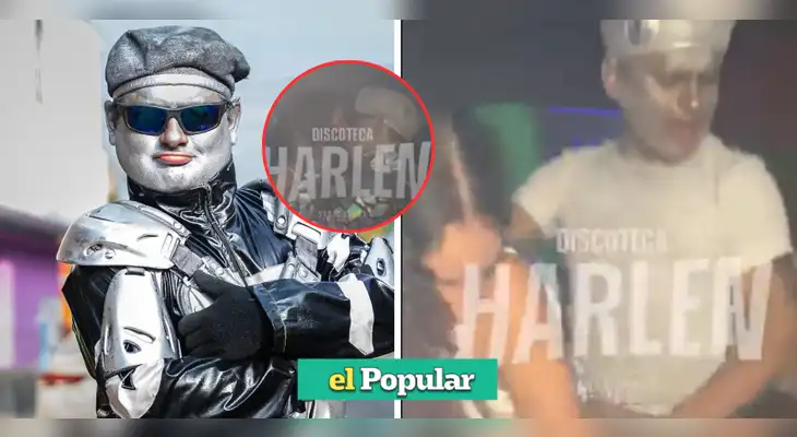 Robotín protagoniza descontrol en discoteca y besa a mujer.