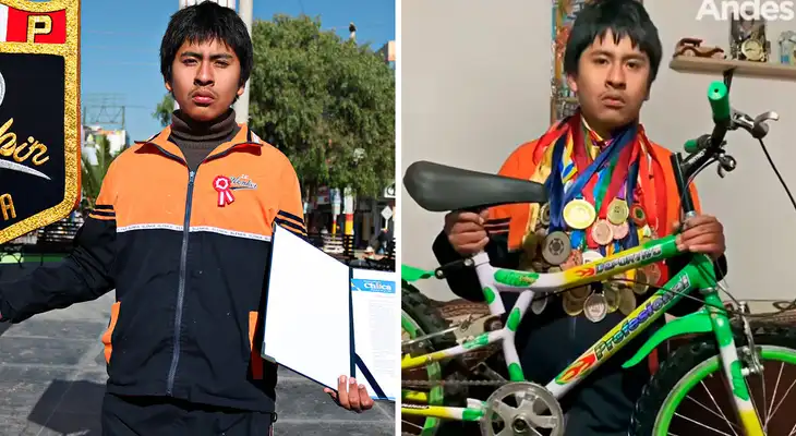 Daniel Barrientos Gutiérrez viene rifando sus bicicletas para juntar US$7.300 e ir a campeonato de matemática en Polonia