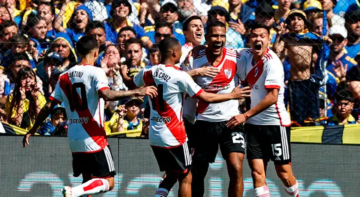 River silencia la Bombonera: gol del venezolano Salomón Rondón y Boca pierde 1-0 el Superclásico River silencia la Bombonera: gol del venezolano Salomón Rondón y Boca pierde 1-0 el Superclásico