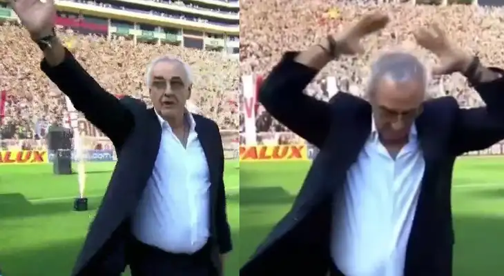 Jorge Fossati sale a recibir medalla tras campeonar con la ‘U’ y el Monumental lo ovacionó Jorge Fossati sale a recibir medalla tras campeonar con la ‘U’ y el Monumental lo ovacionó