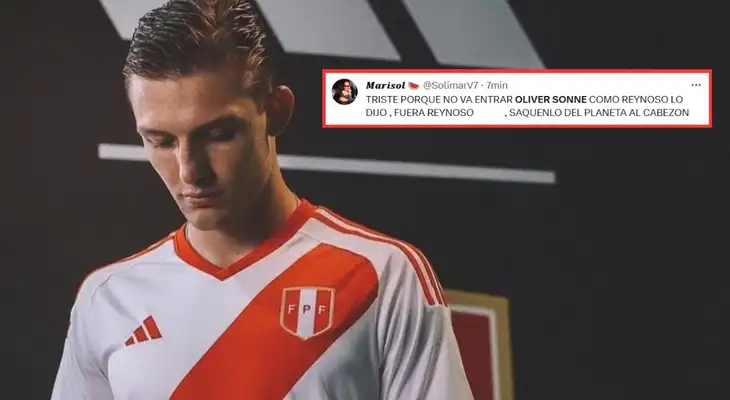 Oliver Sonne no jugó el partido ante Venezuela y las redes explotan contra Juan Reynoso. Oliver Sonne no jugó el partido ante Venezuela y las redes explotan contra Juan Reynoso.