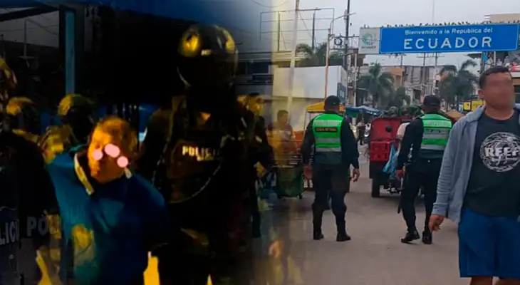 Ejército del Ecuador detuvo a dos sujetos con fuerte armamento en la frontera con Perú.