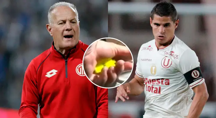 Carlos Ramacciotti, DT de UTC, dirige el partido ante la U con un pito por críticas a Aldo Corzo Carlos Ramacciotti, DT de UTC, dirige el partido ante la U con un pito por críticas a Aldo Corzo