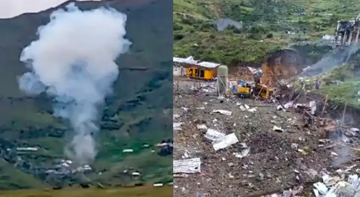 Explosión se dio en campamento minero informal del Cusco.