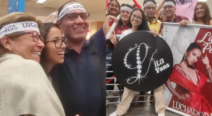 Lita Pezo llegó a Perú tras polémico final de Viña del mar 2024. Lita Pezo llegó a Perú tras polémico final de Viña del mar 2024.