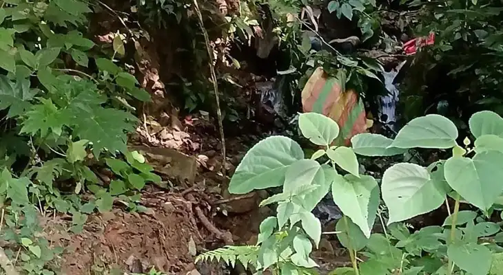 El lugar del macabro hallazgo. Los pobladores se han mostrado conmocionados por el hecho. El lugar del macabro hallazgo. Los pobladores se han mostrado conmocionados por el hecho.