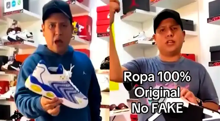 Tiktoker promocionaba sus productos de marca en su local de barbería.