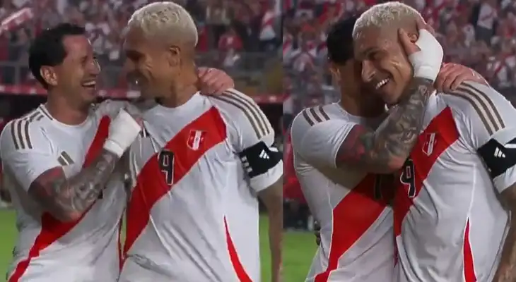 Gianluca Lapadula y Paolo Guerrero fueron tendencia tras emotiva escena.