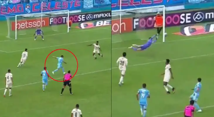 Santiago González apareció así en el Sporting Cristal vs. UTC en Cajabamba. Santiago González apareció así en el Sporting Cristal vs. UTC en Cajabamba.