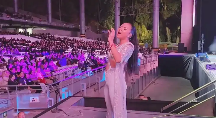 Lita Pezo volvió a presentarse en la Quinta Vergara. Lita Pezo volvió a presentarse en la Quinta Vergara.