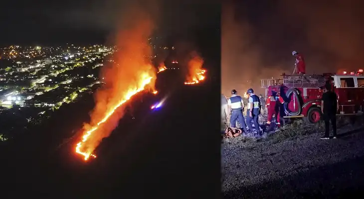 Pastizales cerca al aeropuerto de Tingo María se incendiaron por horas, pero el siniestro finalmente pudo ser controlado. Pastizales cerca al aeropuerto de Tingo María se incendiaron por horas, pero el siniestro finalmente pudo ser controlado.