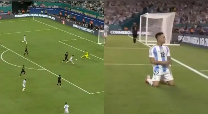Argentina gana 1-0 a Perú a minutos de iniciar el segundo tiempo en la Copa América 2024