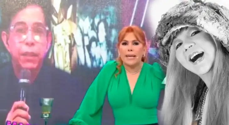 Magaly Medina raja de Ernesto Pimentel tras conducir homenaje a Yola Polastri. Magaly Medina raja de Ernesto Pimentel tras conducir homenaje a Yola Polastri.