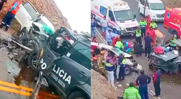 Accidente de tránsito en Moquegua genera heridos de gravedad.