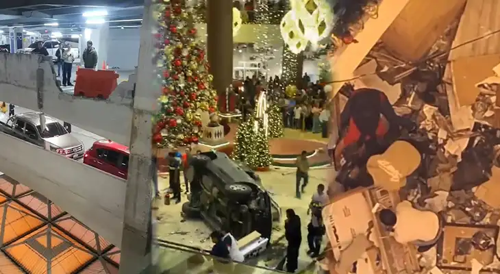 Terror en Guatemala: auto cae del séptimo nivel de estacionamiento en centro comercial Miraflores Terror en Guatemala: auto cae del séptimo nivel de estacionamiento en centro comercial Miraflores