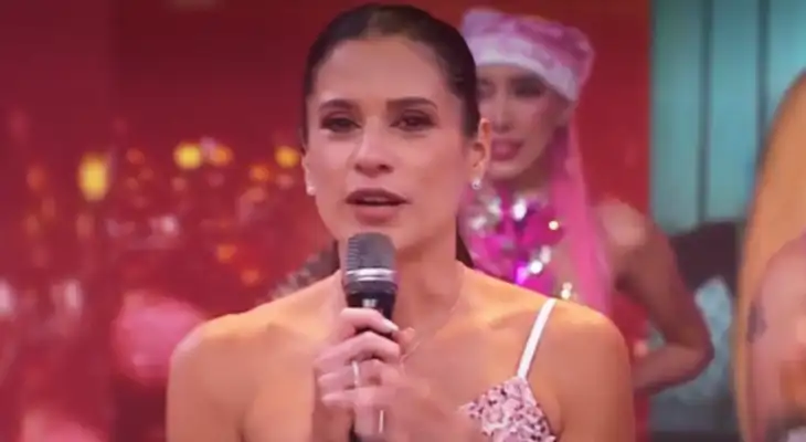 María Pía Copello llora en 'Mande quien mande' por la partida de su hijo.
