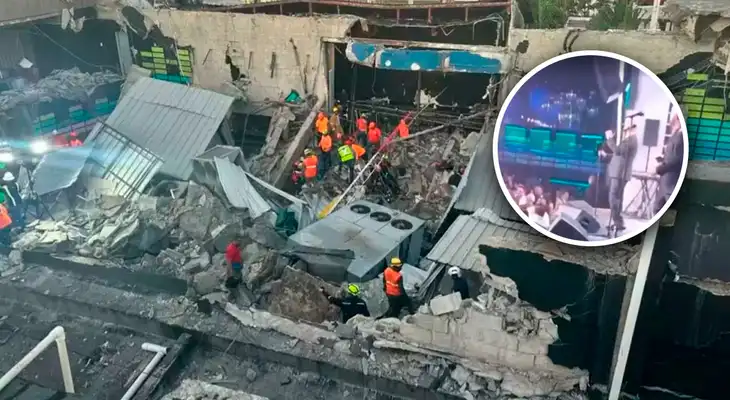 Cae techo de reconocida discoteca en República Dominicana.
