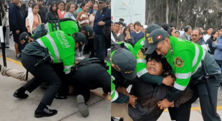 Policía en San Marcos genera controversia al retener a tiktoker en Cepre. Policía en San Marcos genera controversia al retener a tiktoker en Cepre.
