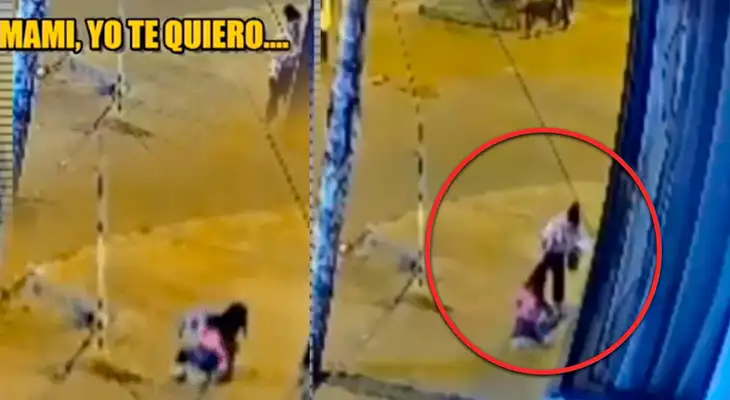 Menor de edad era maltratada por su madre en la vía pública, pese a súplicas de la menor. Menor de edad era maltratada por su madre en la vía pública, pese a súplicas de la menor.