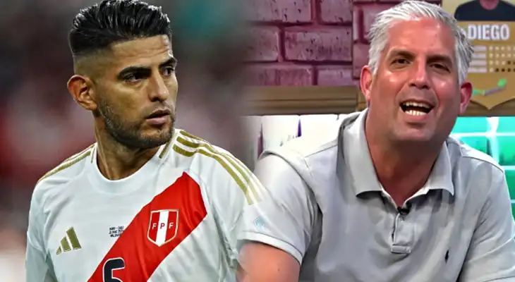 Diego Rebagliati apunto contra Carlos Zambrano.