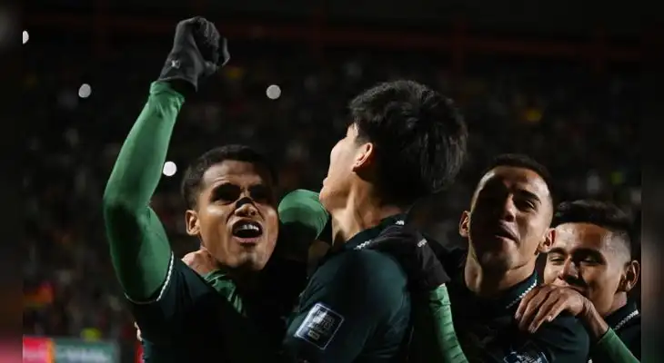 Miguelito Terceros se encargó de anotar de penal el gol de Bolivia ante Brasil. Foto: AFP