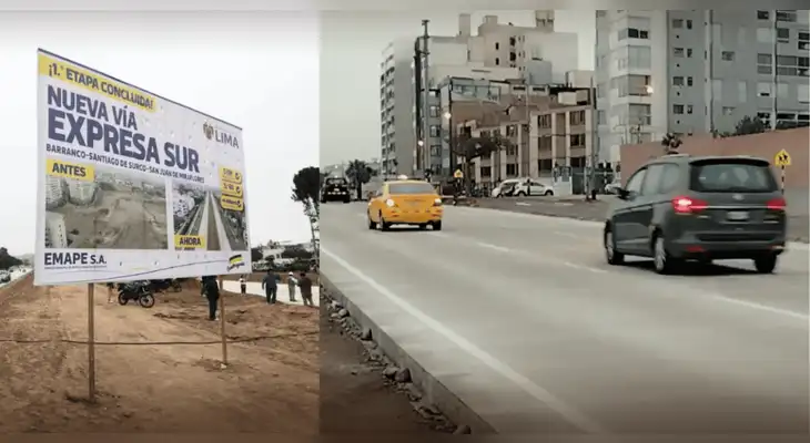 Vía Expresa Sur no cuenta con infraestructura ni señalización peatonal.