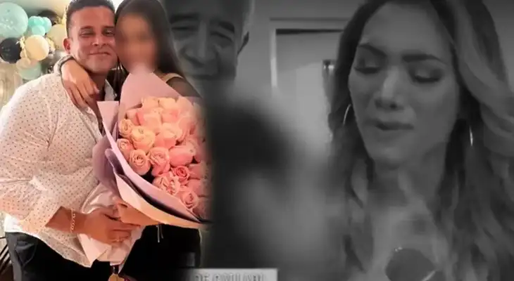 Isabel Acevedo se mostró muy emocionada por las palabras de Christian Domínguez.